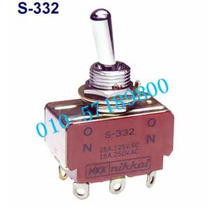 NKK S-331F Toggle Switch - 20A 125V AC, Industrial Grade (New, Open Box)